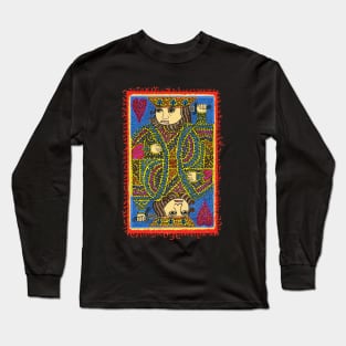 King Of Hearts Drawing Long Sleeve T-Shirt